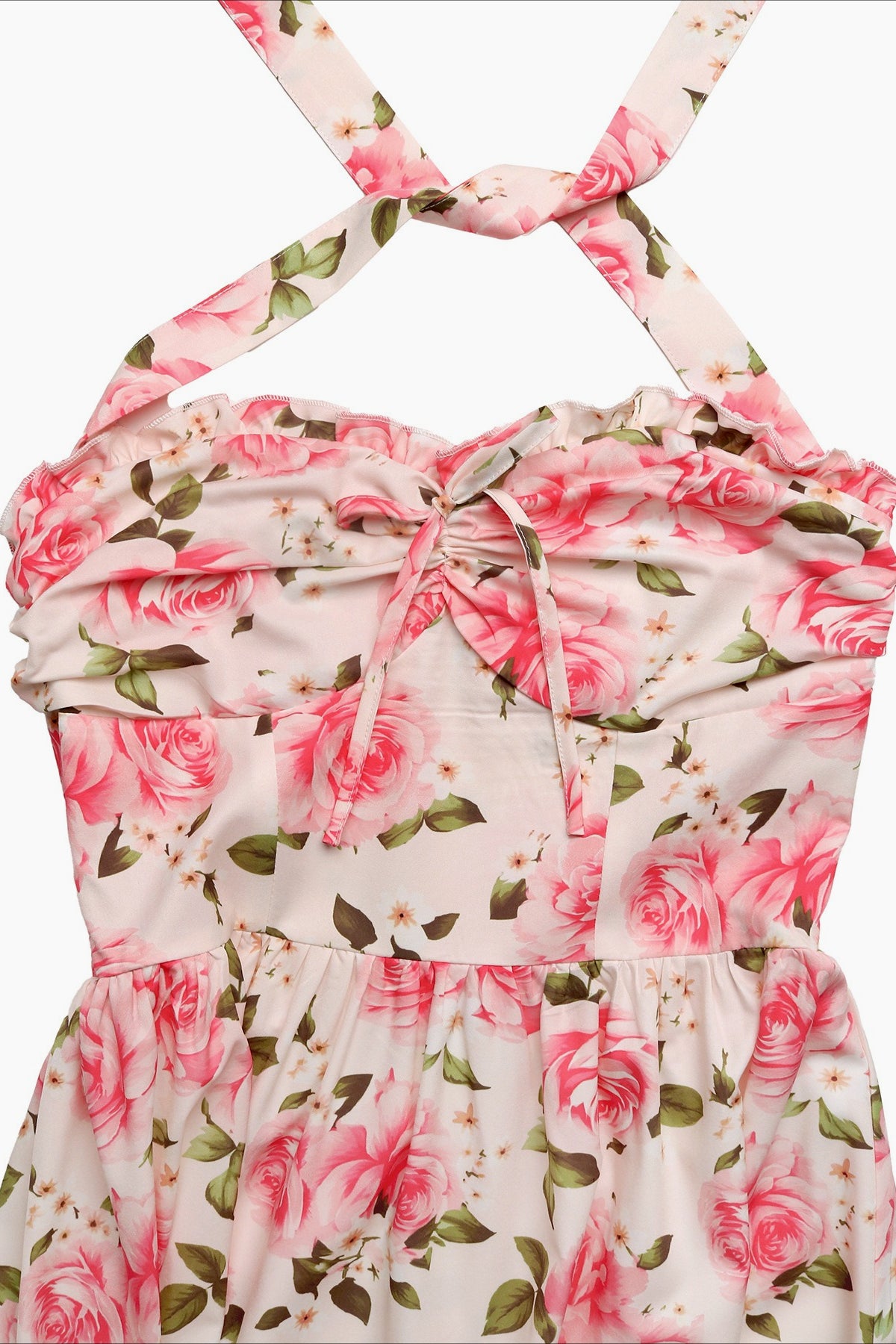 Floral Halter High Waist Maxi Dress