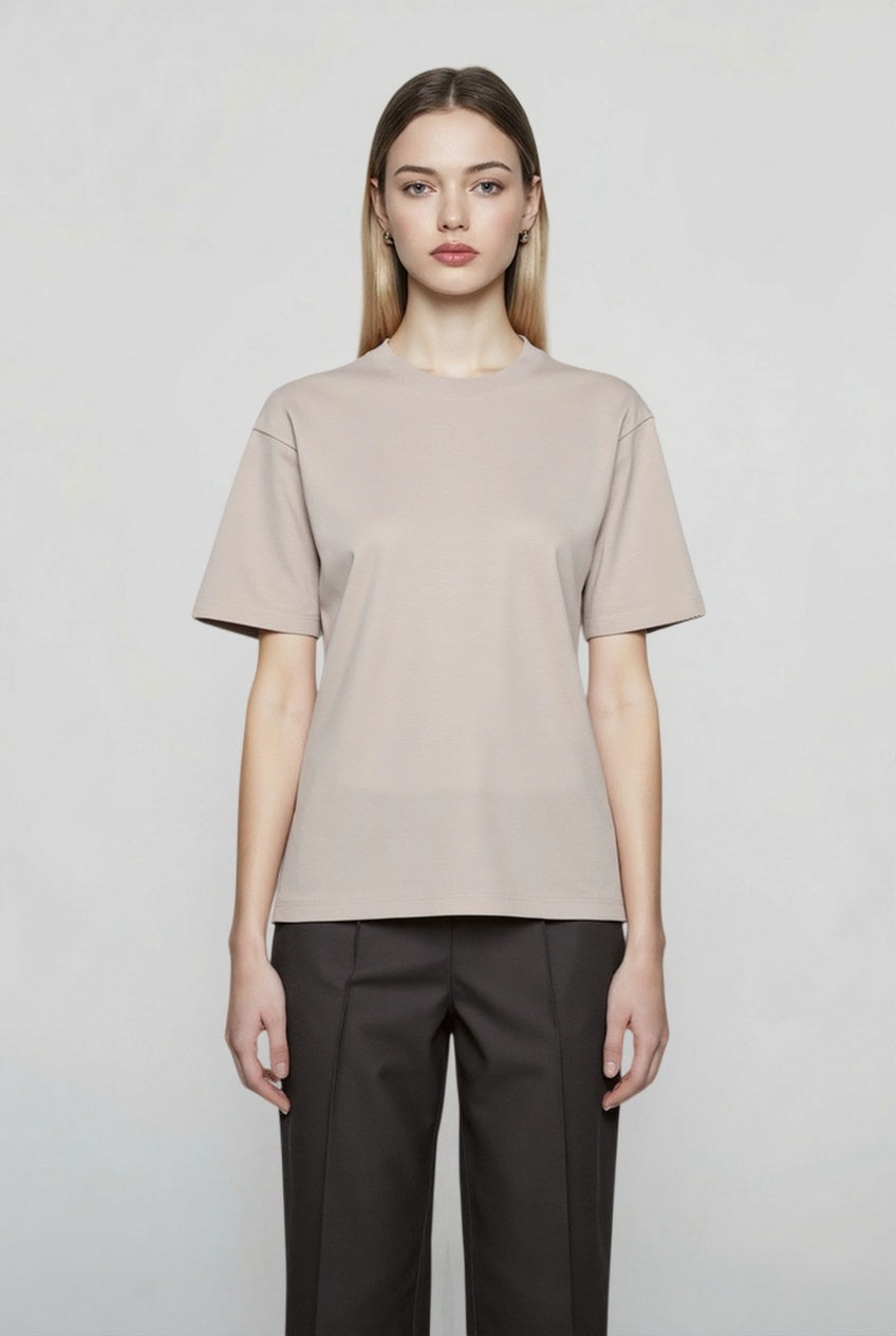 Heavyweight Cotton Loose Retro Short T-shirt