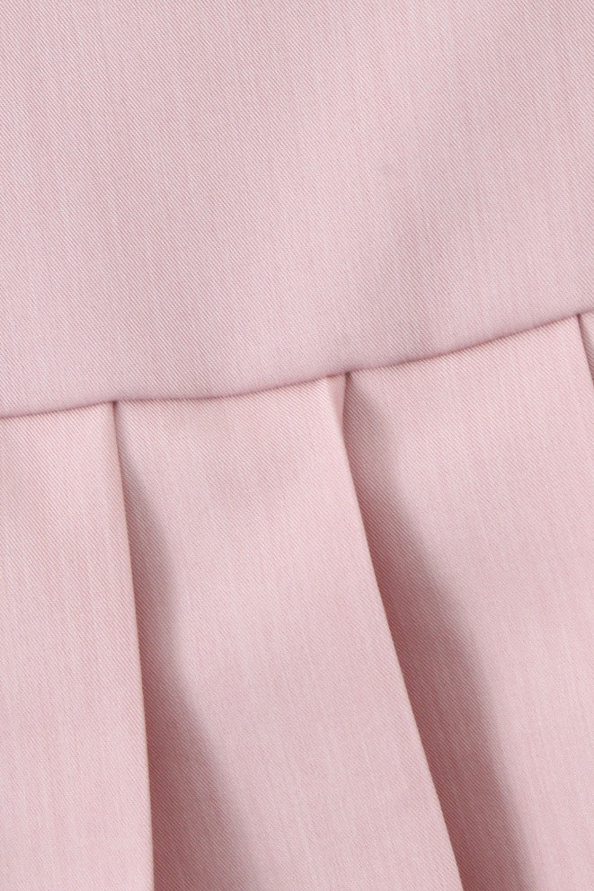 Halter Pleated Slim Mini Dress