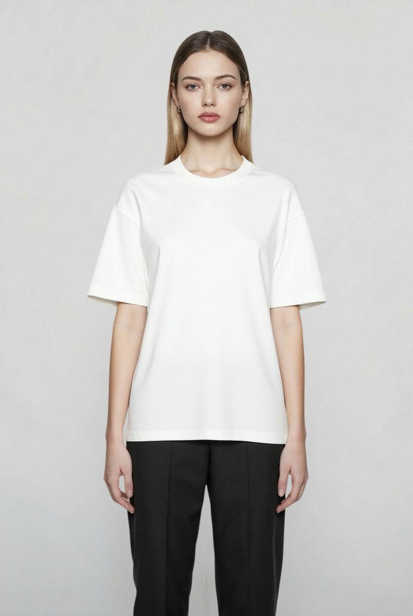 Heavyweight Cotton Loose Retro Short T-shirt